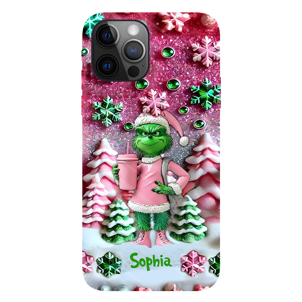 Merry Grinchmas - Personalized Stole Christmas Full Print Phone Case