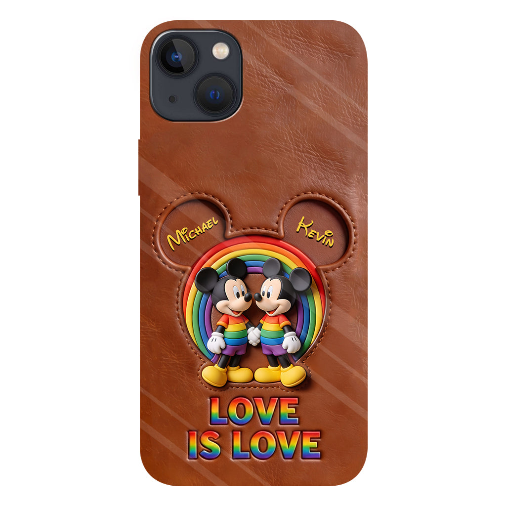 Love Is Love - Personalized Mouse Full Print Phone Case