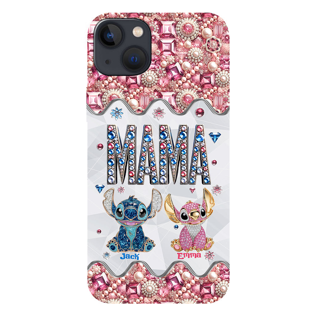 Mama Stitch - Personalized Ohana Full Print Phone Case