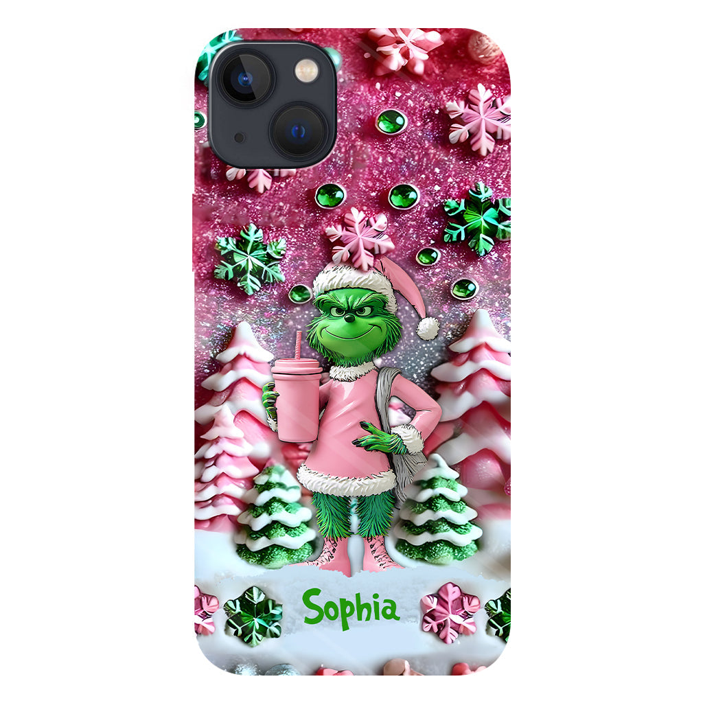 Merry Grinchmas - Personalized Stole Christmas Full Print Phone Case