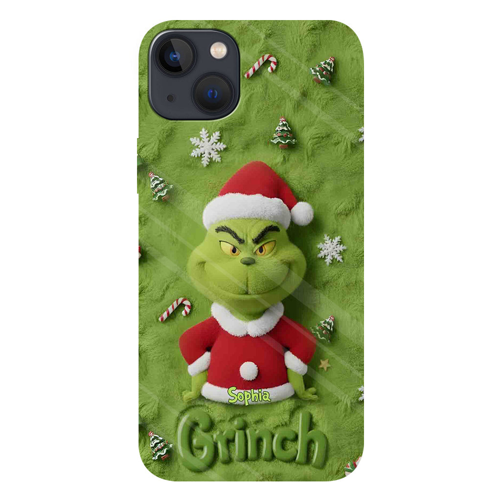 Merry Grinchmas - Personalized Stole Christmas Full Print Phone Case