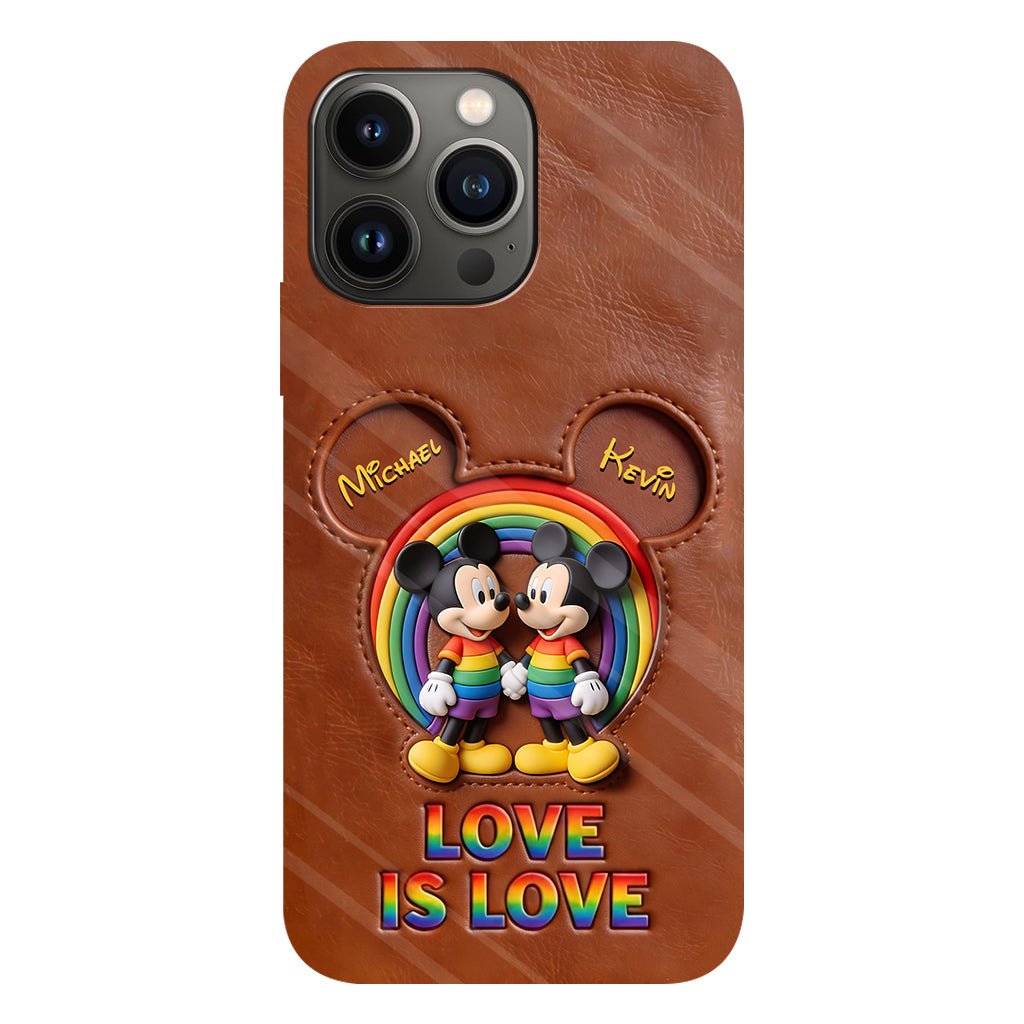 Love Is Love - Personalized Mouse Full Print Phone Case