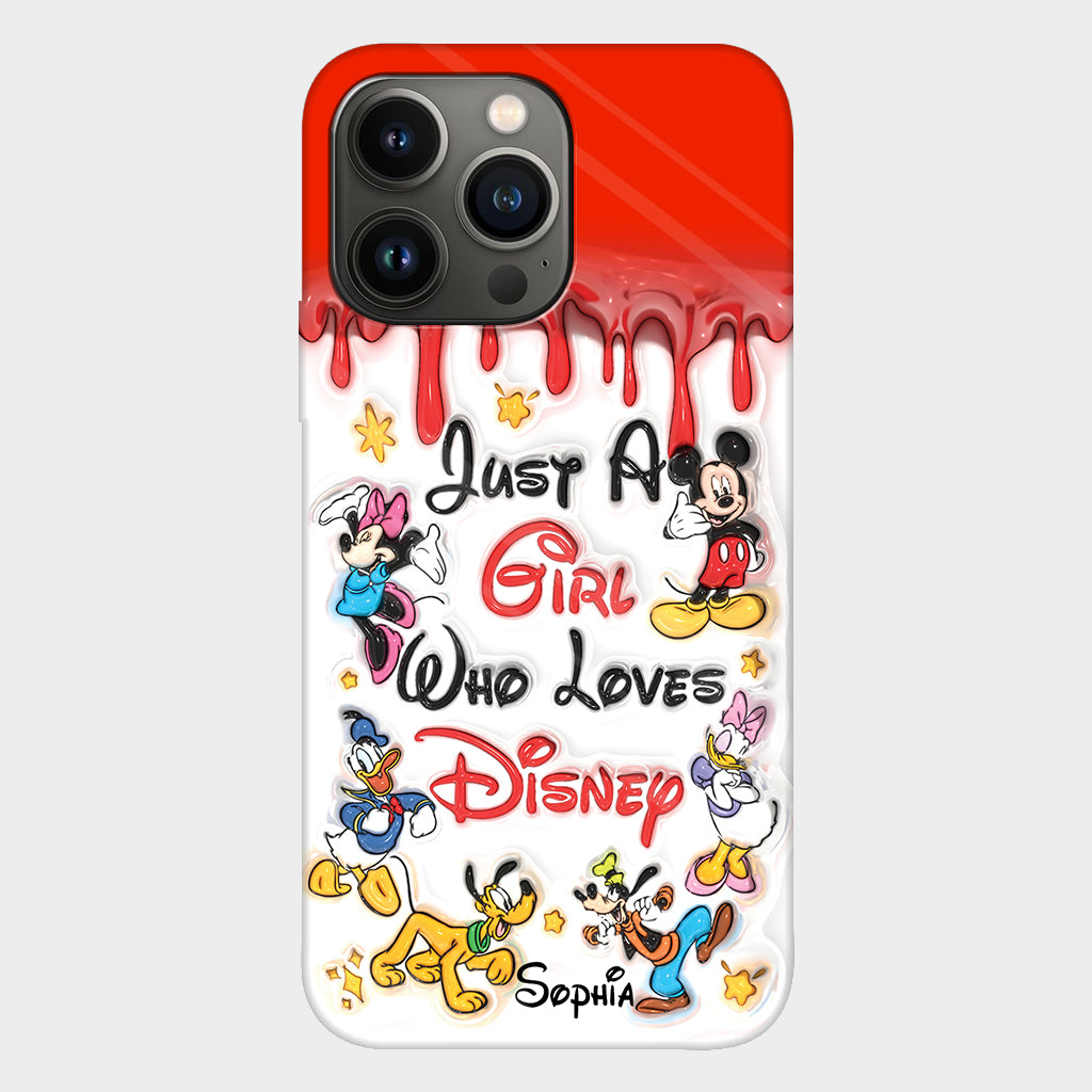 Just A Girl Who Loves Disney - Personalized Mouse Full Print Phone Case