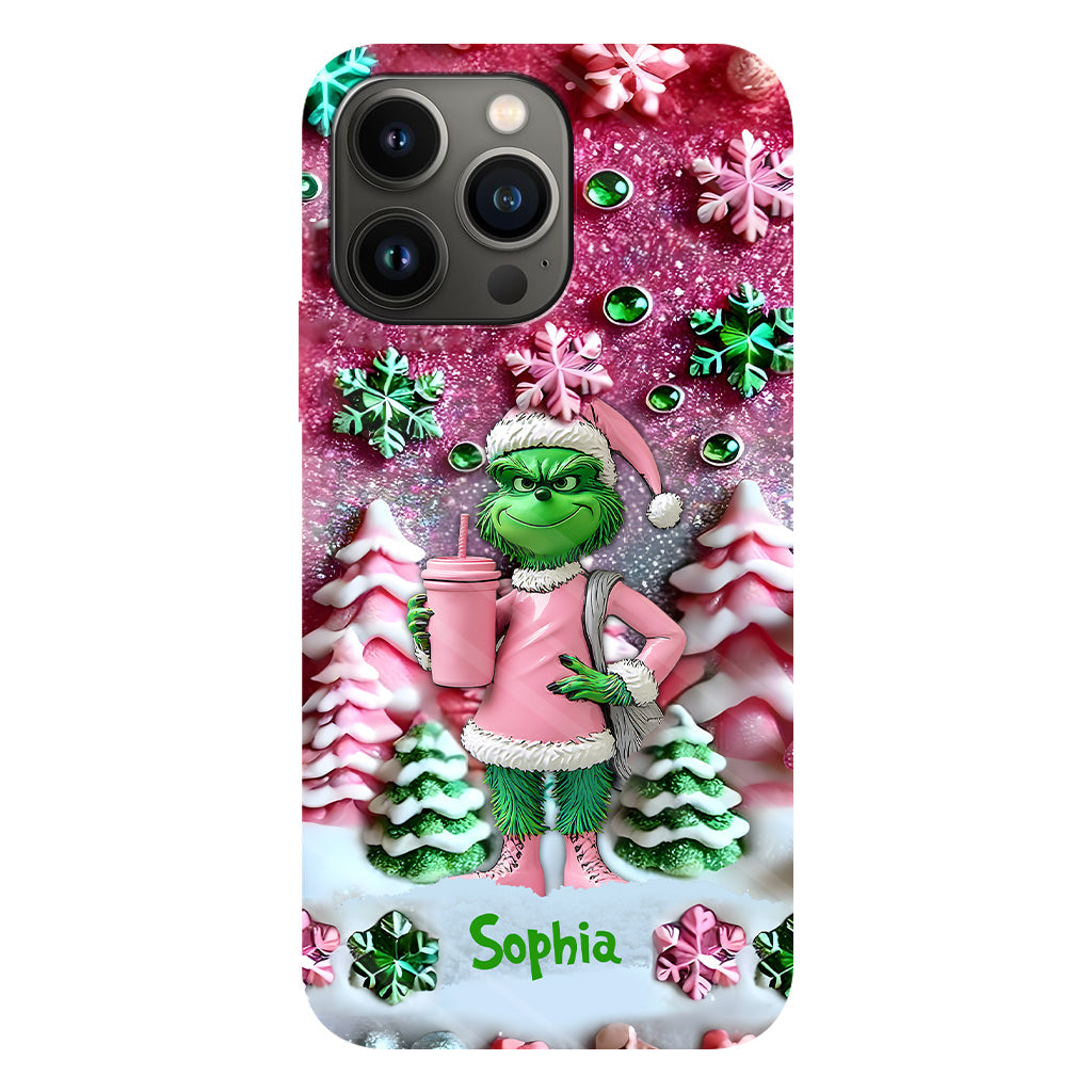 Merry Grinchmas - Personalized Stole Christmas Full Print Phone Case