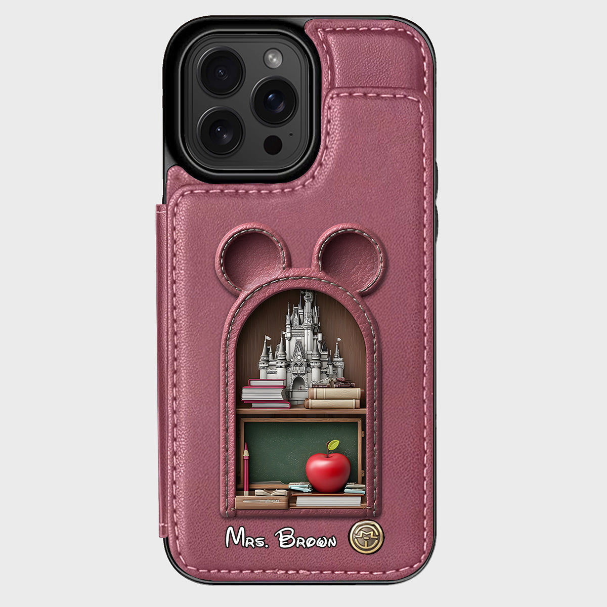 Mouse Ears Teacher - Personalized Teacher Wallet Phone Case
