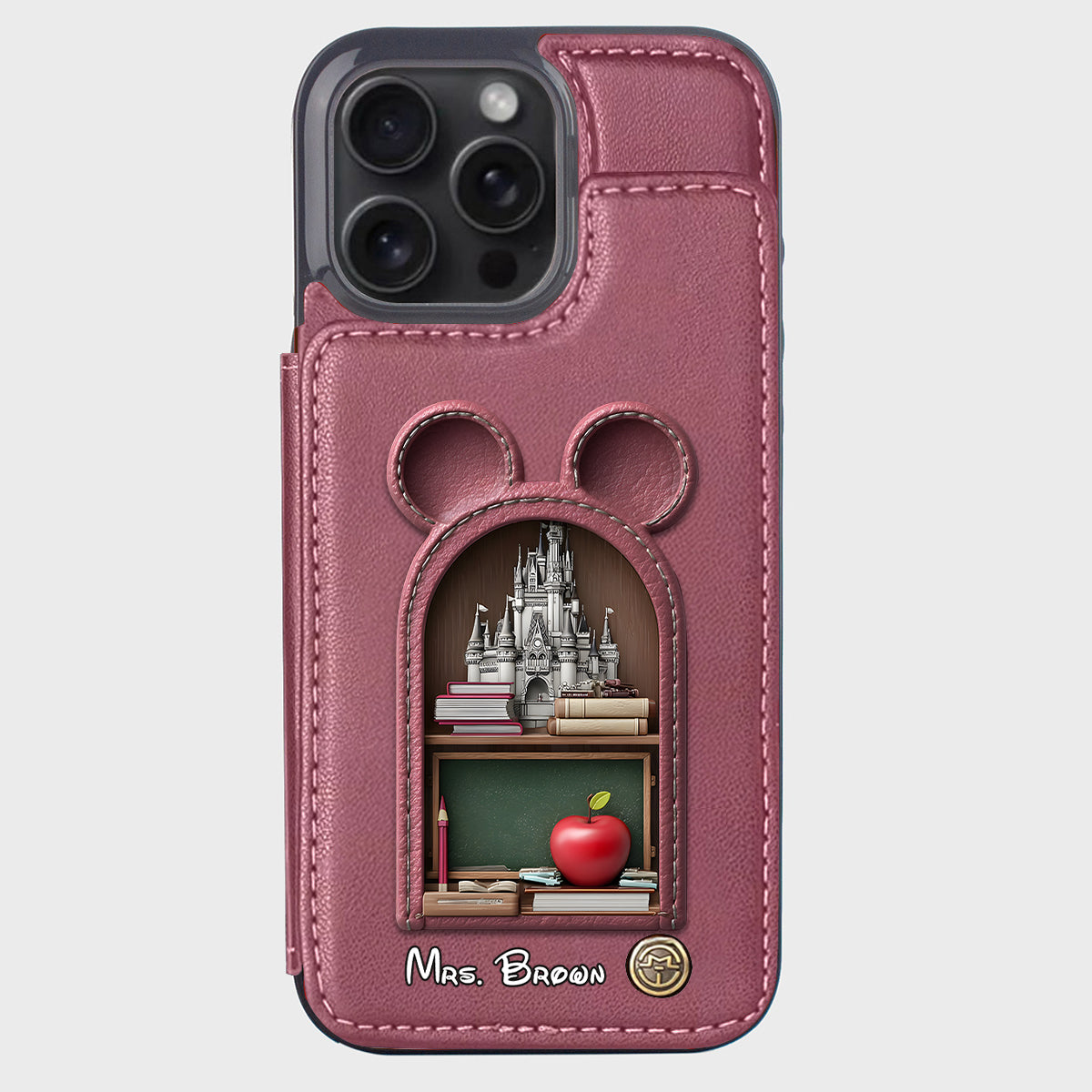 Mouse Ears Teacher - Personalized Teacher Wallet Phone Case