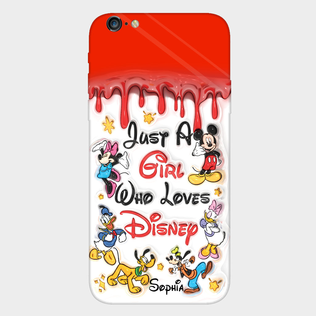 Just A Girl Who Loves Disney - Personalized Mouse Full Print Phone Case