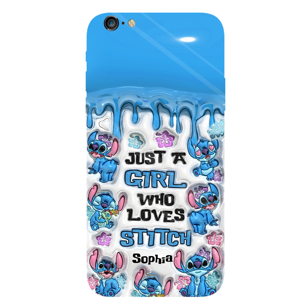 Just A Girl Who Loves Stitch  - Personalized Ohana Full Print Phone Case