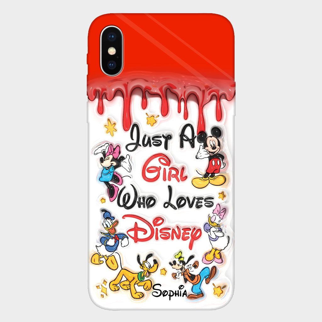 Just A Girl Who Loves Disney - Personalized Mouse Full Print Phone Case