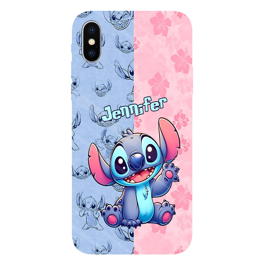 Pink And Blue Ohana - Personalized Ohana Full Print Phone Case