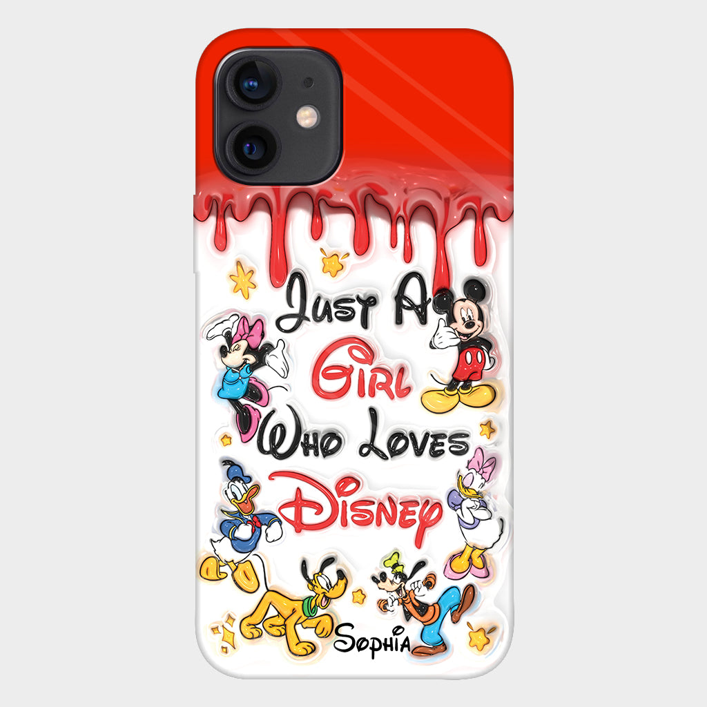 Just A Girl Who Loves Disney - Personalized Mouse Full Print Phone Case
