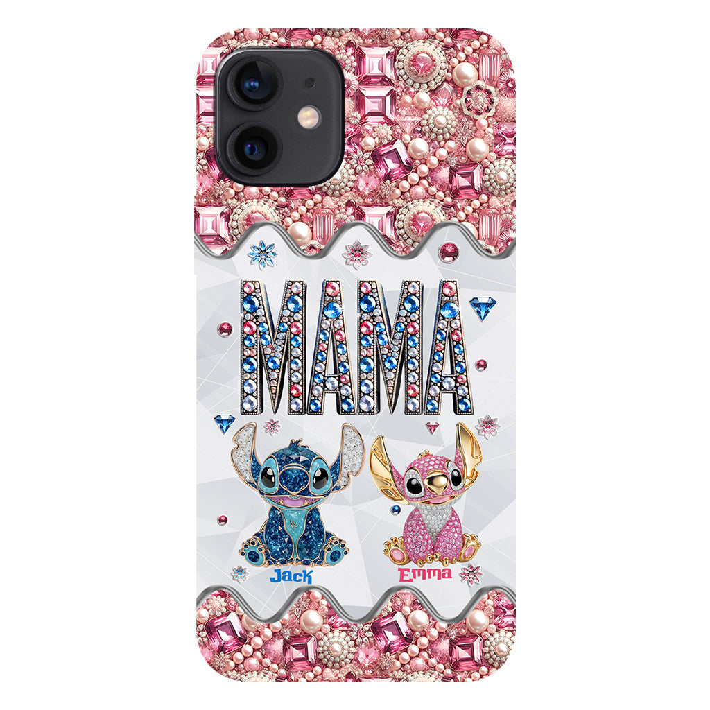 Mama Stitch - Personalized Ohana Full Print Phone Case