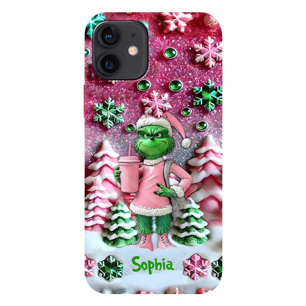 Merry Grinchmas - Personalized Stole Christmas Full Print Phone Case