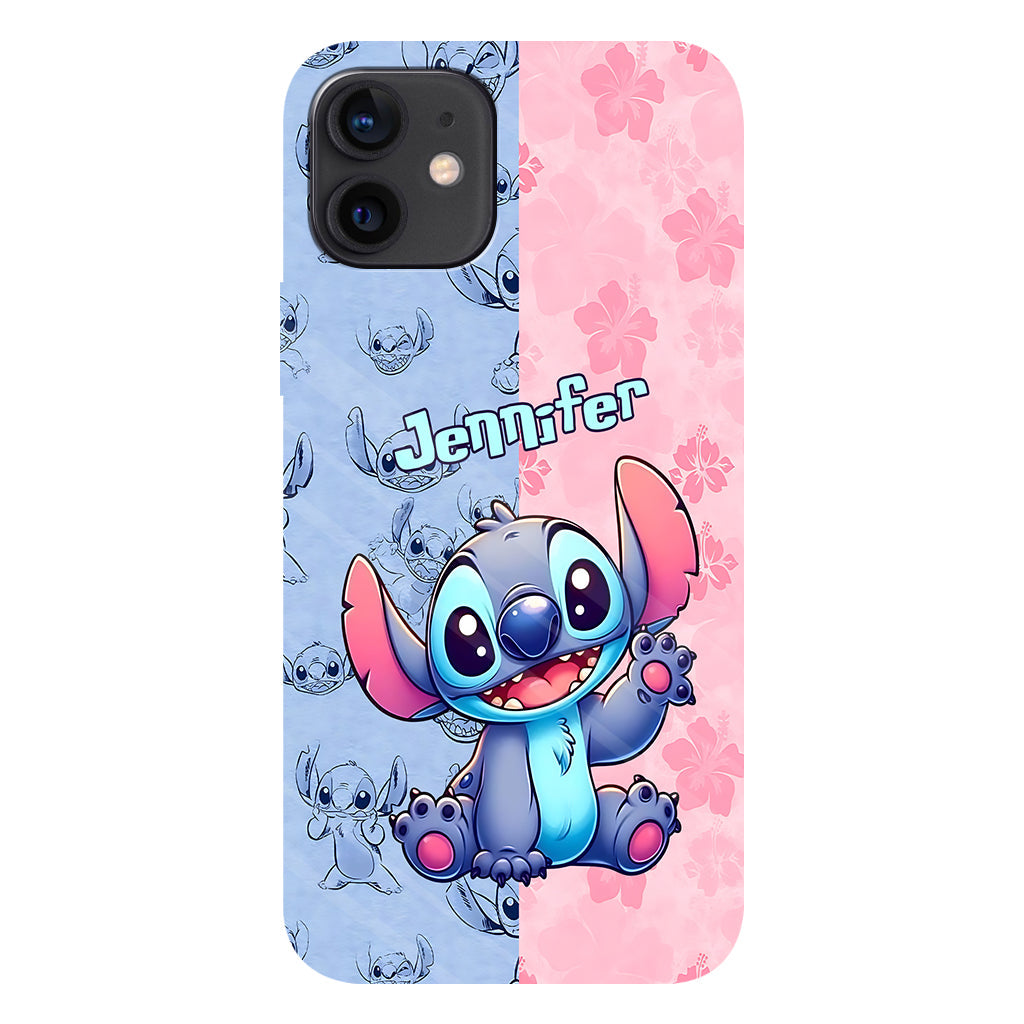 Pink And Blue Ohana - Personalized Ohana Full Print Phone Case