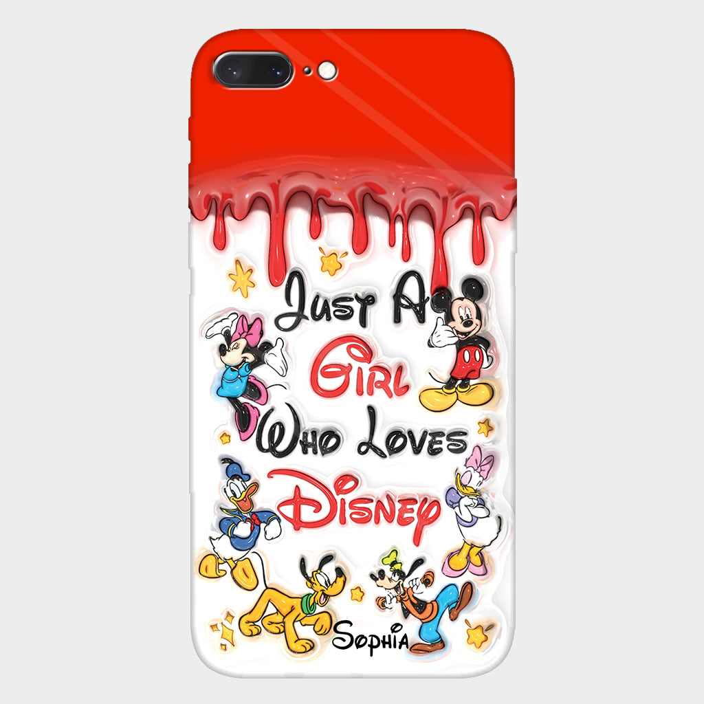 Just A Girl Who Loves Disney - Personalized Mouse Full Print Phone Case