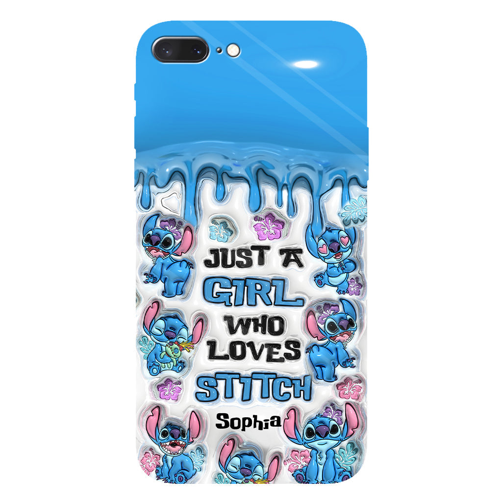 Just A Girl Who Loves Stitch  - Personalized Ohana Full Print Phone Case