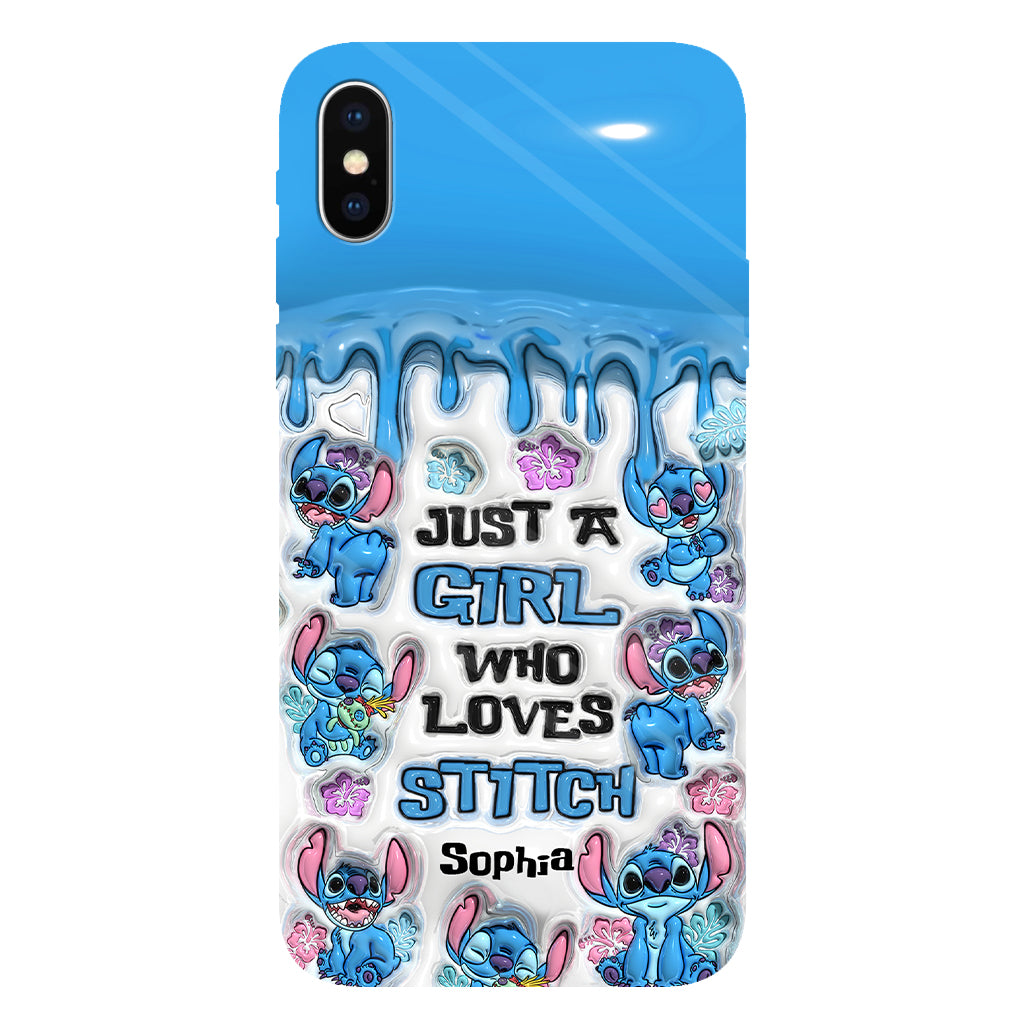 Just A Girl Who Loves Stitch  - Personalized Ohana Full Print Phone Case