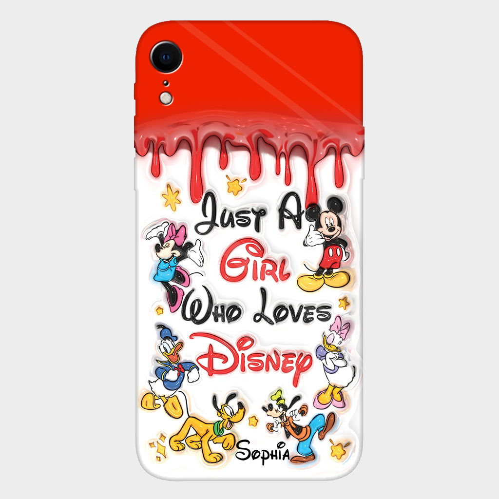 Just A Girl Who Loves Disney - Personalized Mouse Full Print Phone Case
