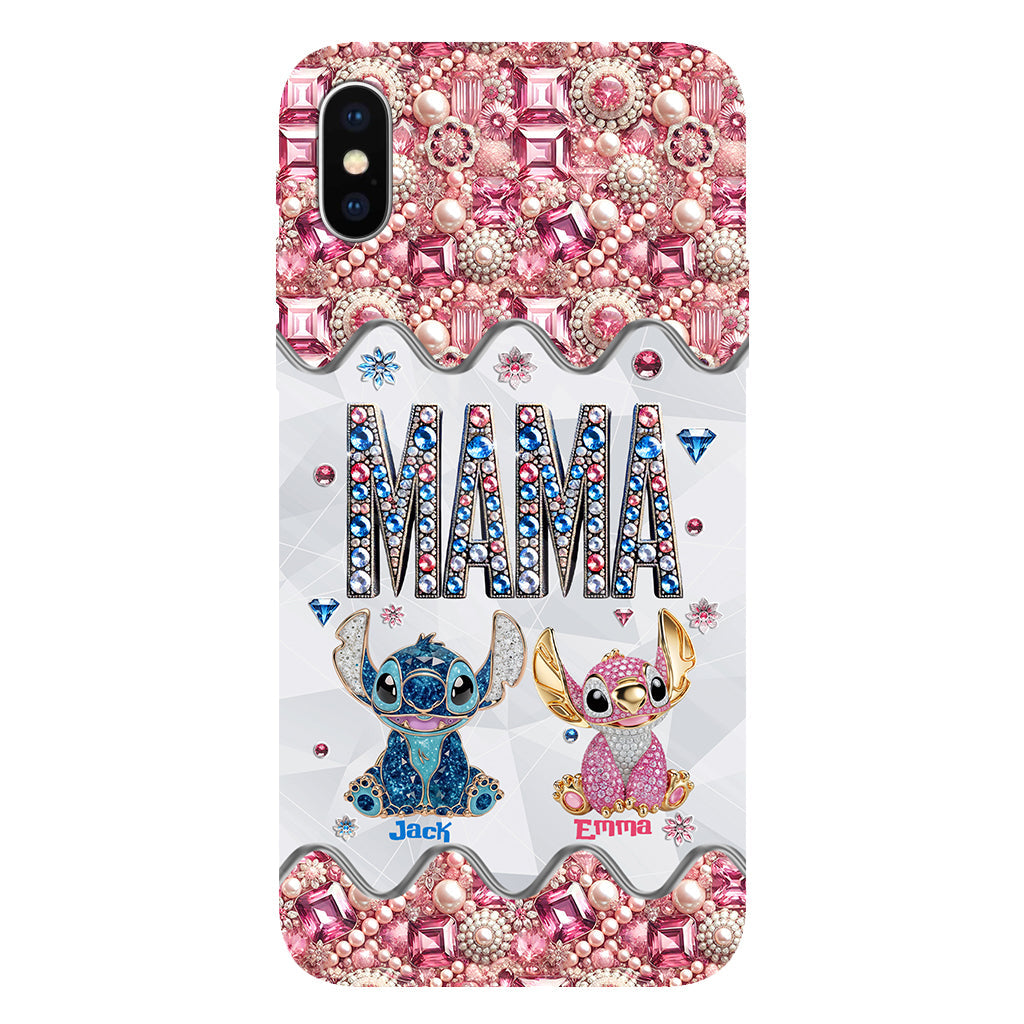 Mama Stitch - Personalized Ohana Full Print Phone Case