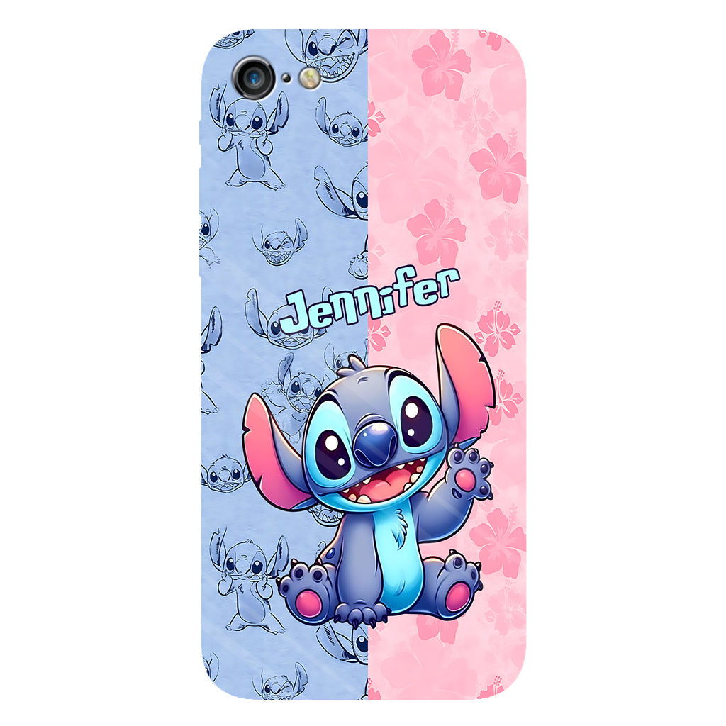 Pink And Blue Ohana - Personalized Ohana Full Print Phone Case