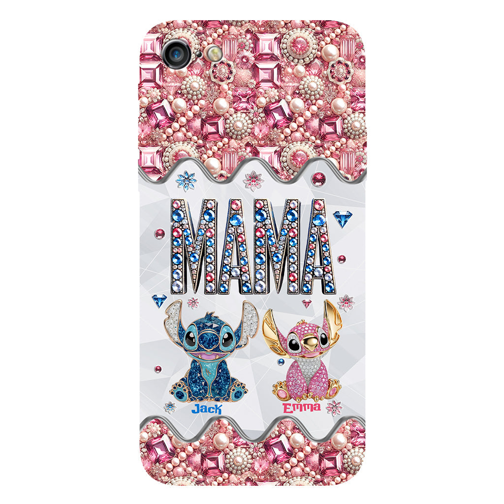 Mama Stitch - Personalized Ohana Full Print Phone Case