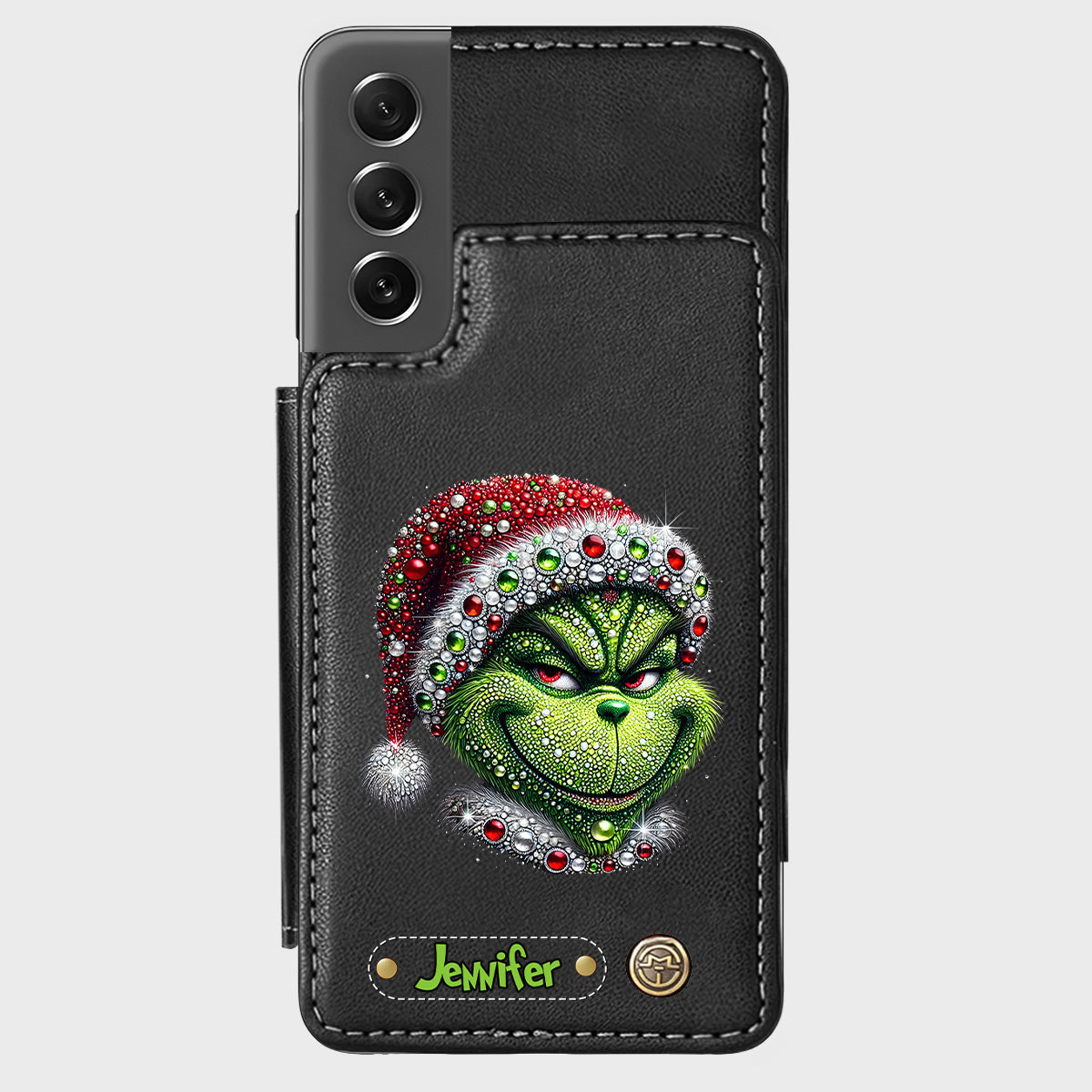 Merry Grinchmas - Personalized Stole Christmas Wallet Phone Case