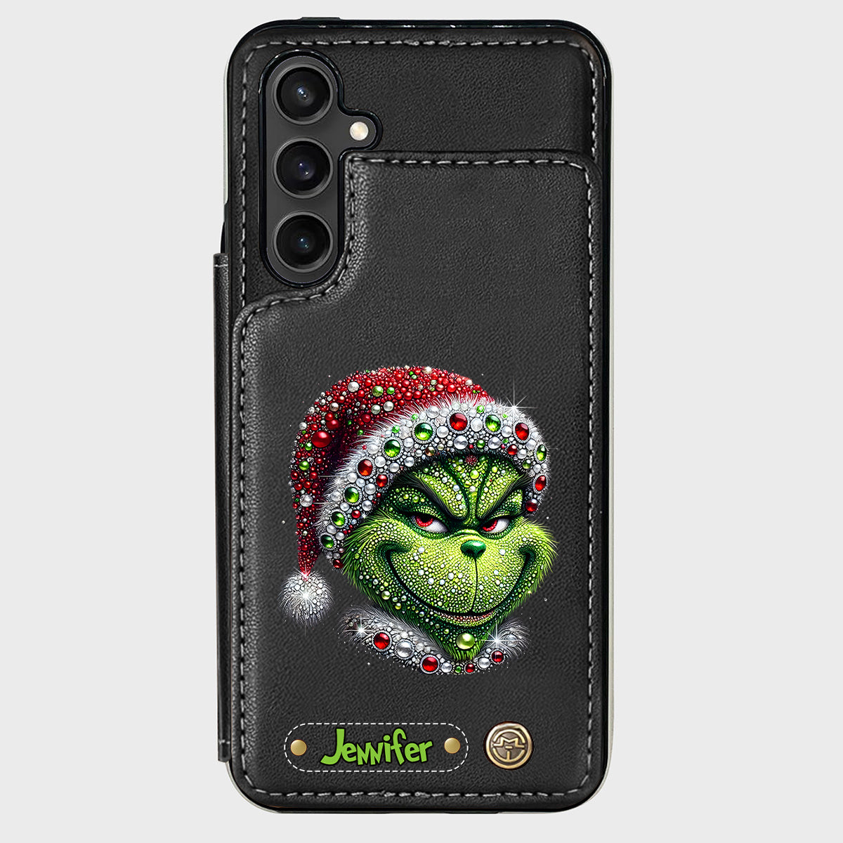 Merry Grinchmas - Personalized Stole Christmas Wallet Phone Case