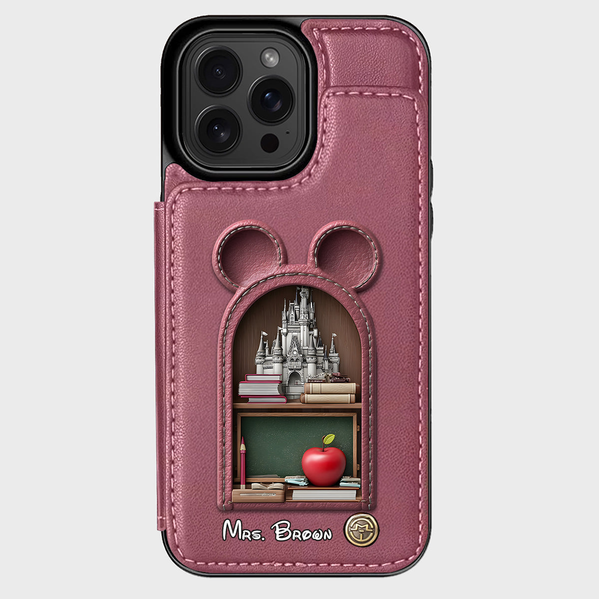 Mouse Ears Teacher - Personalized Teacher Wallet Phone Case