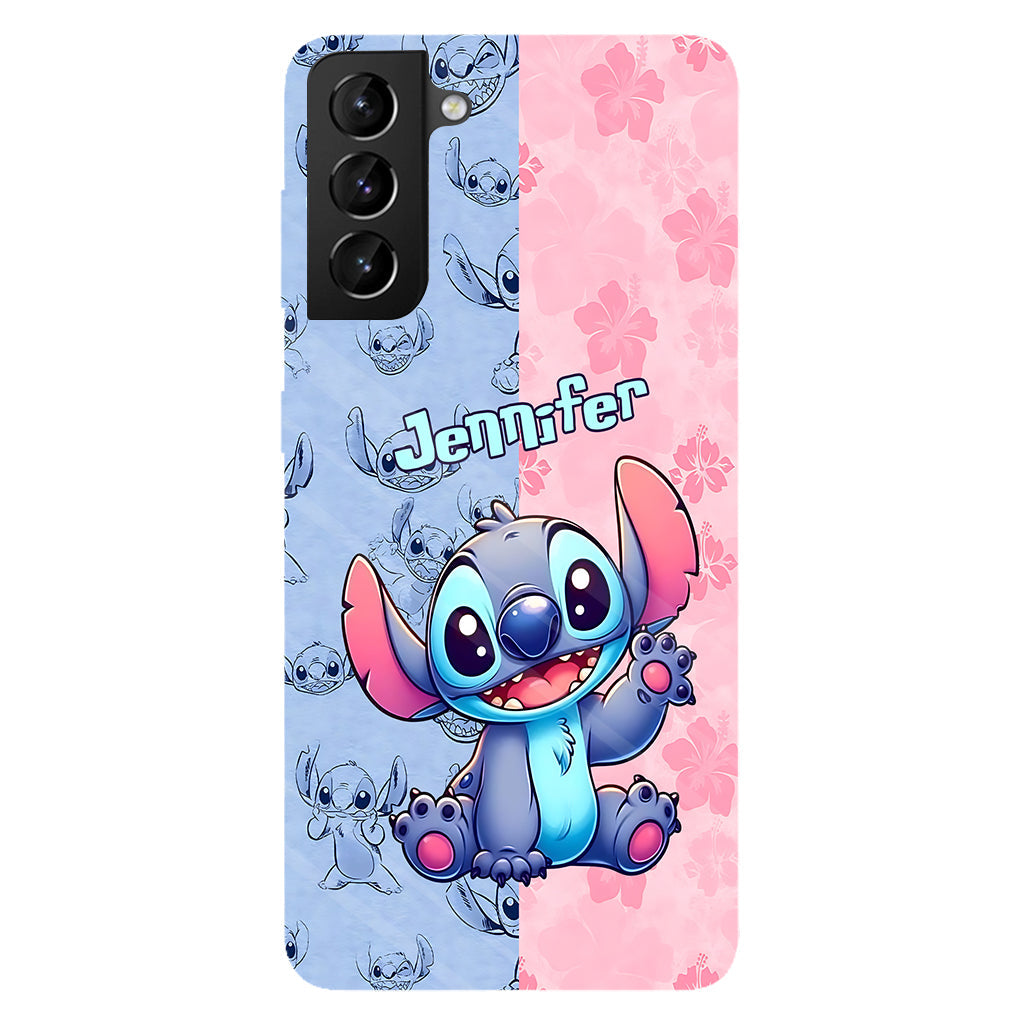 Pink And Blue Ohana - Personalized Ohana Full Print Phone Case