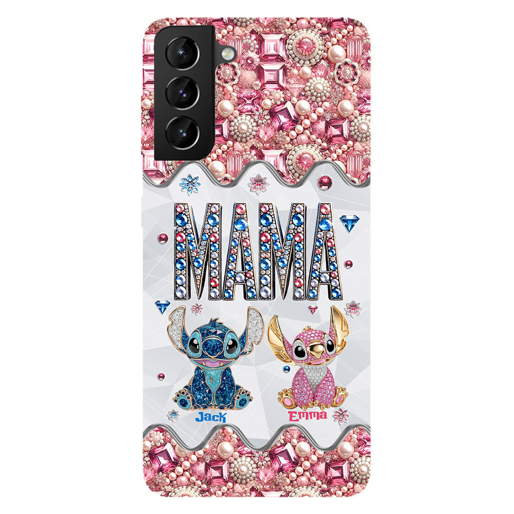 Mama Stitch - Personalized Ohana Full Print Phone Case