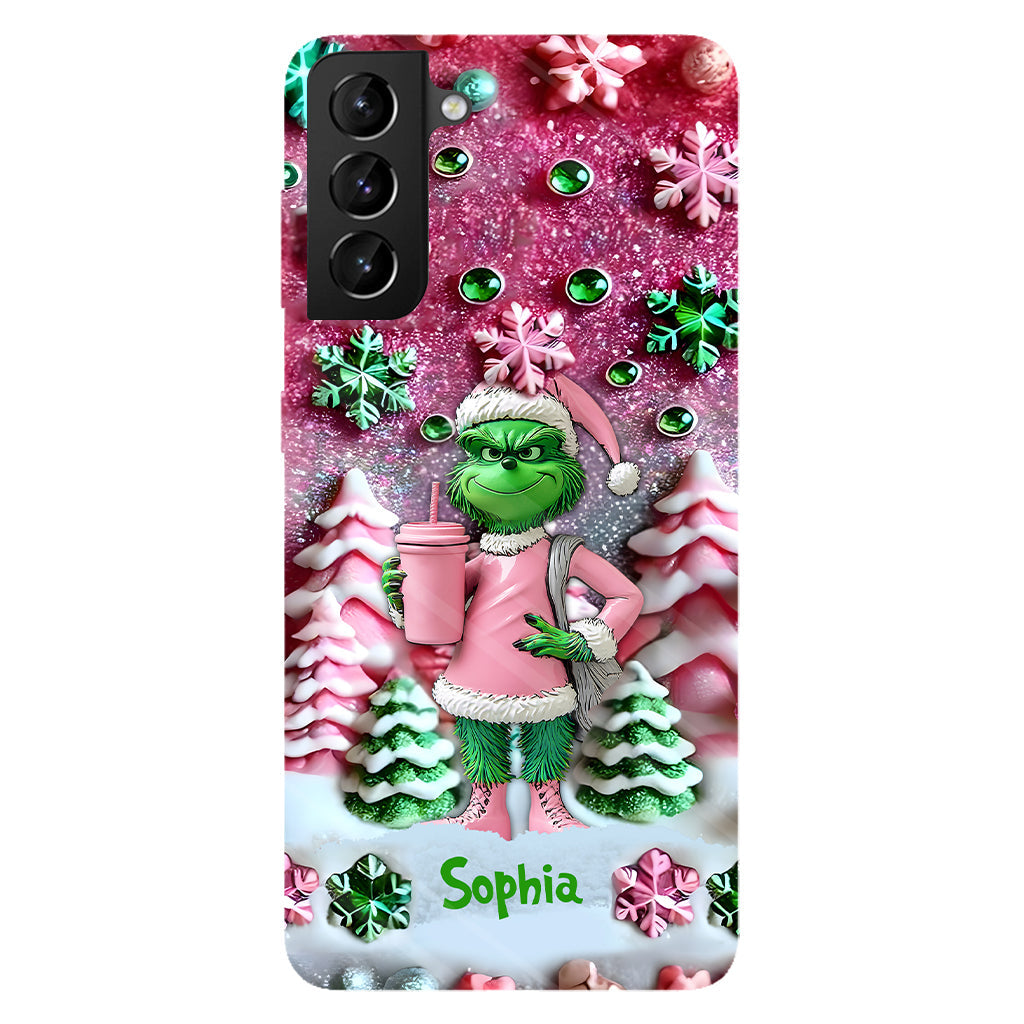 Merry Grinchmas - Personalized Stole Christmas Full Print Phone Case
