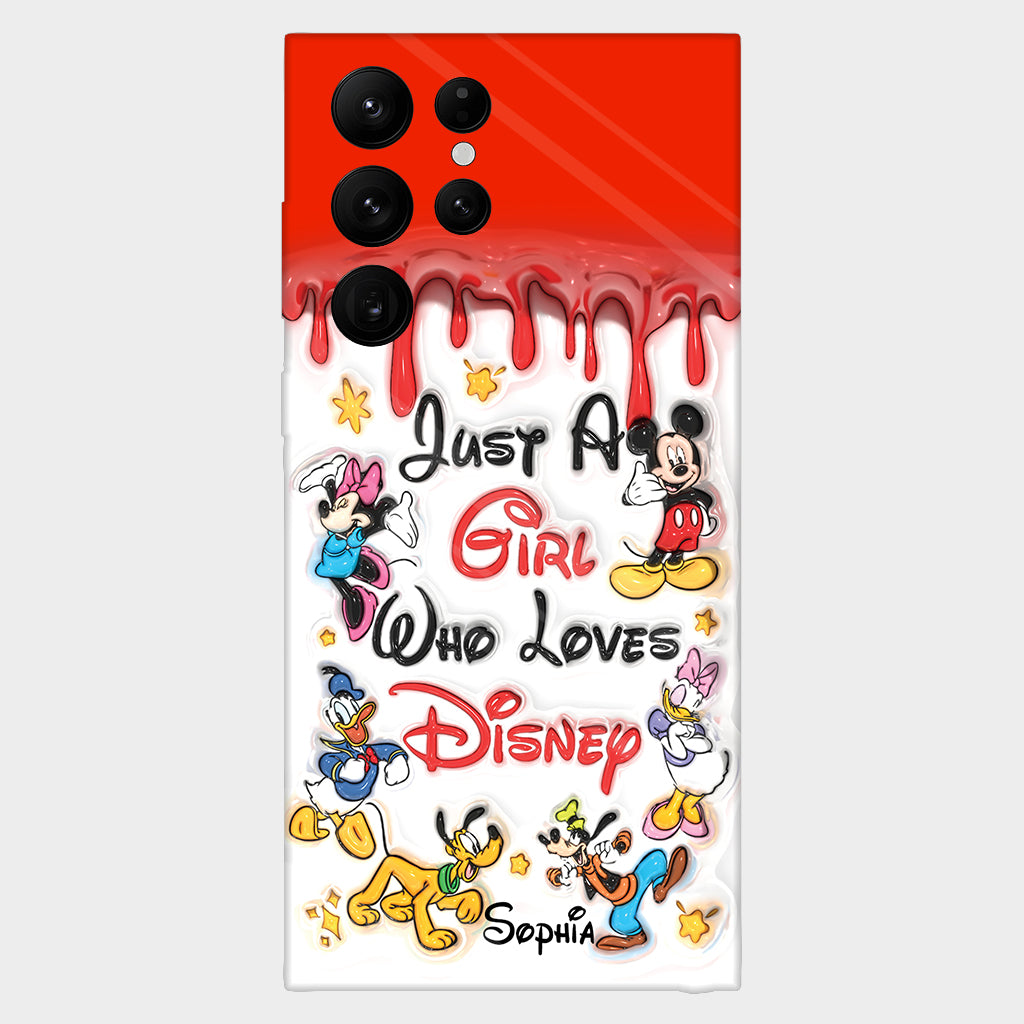 Just A Girl Who Loves Disney - Personalized Mouse Full Print Phone Case