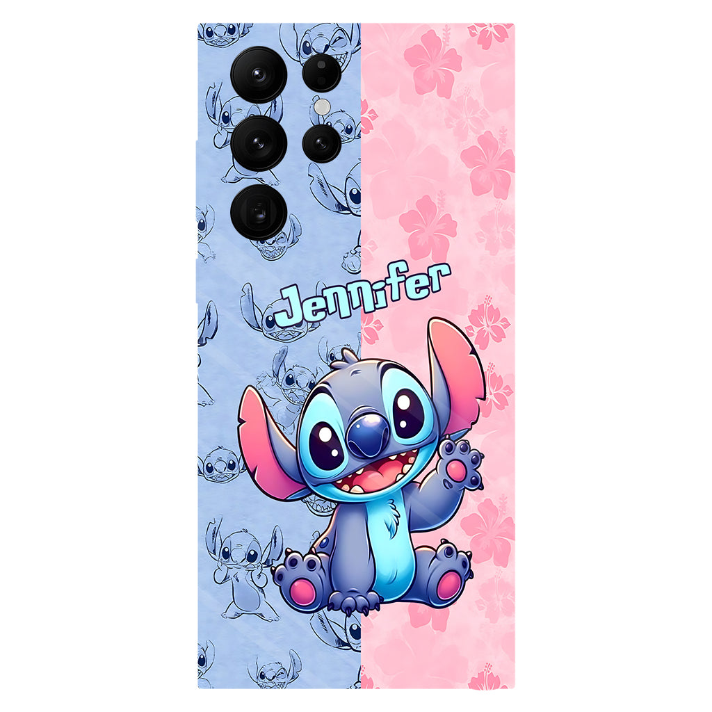 Pink And Blue Ohana - Personalized Ohana Full Print Phone Case