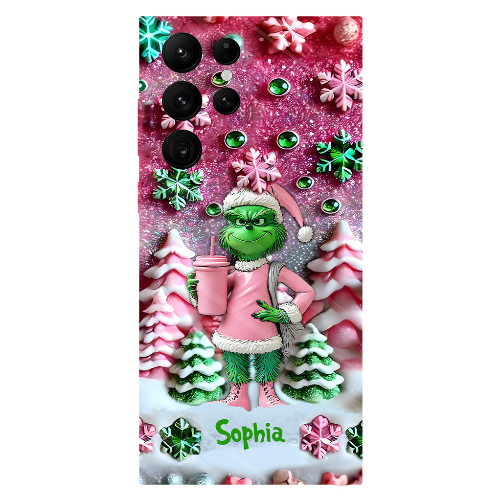 Merry Grinchmas - Personalized Stole Christmas Full Print Phone Case