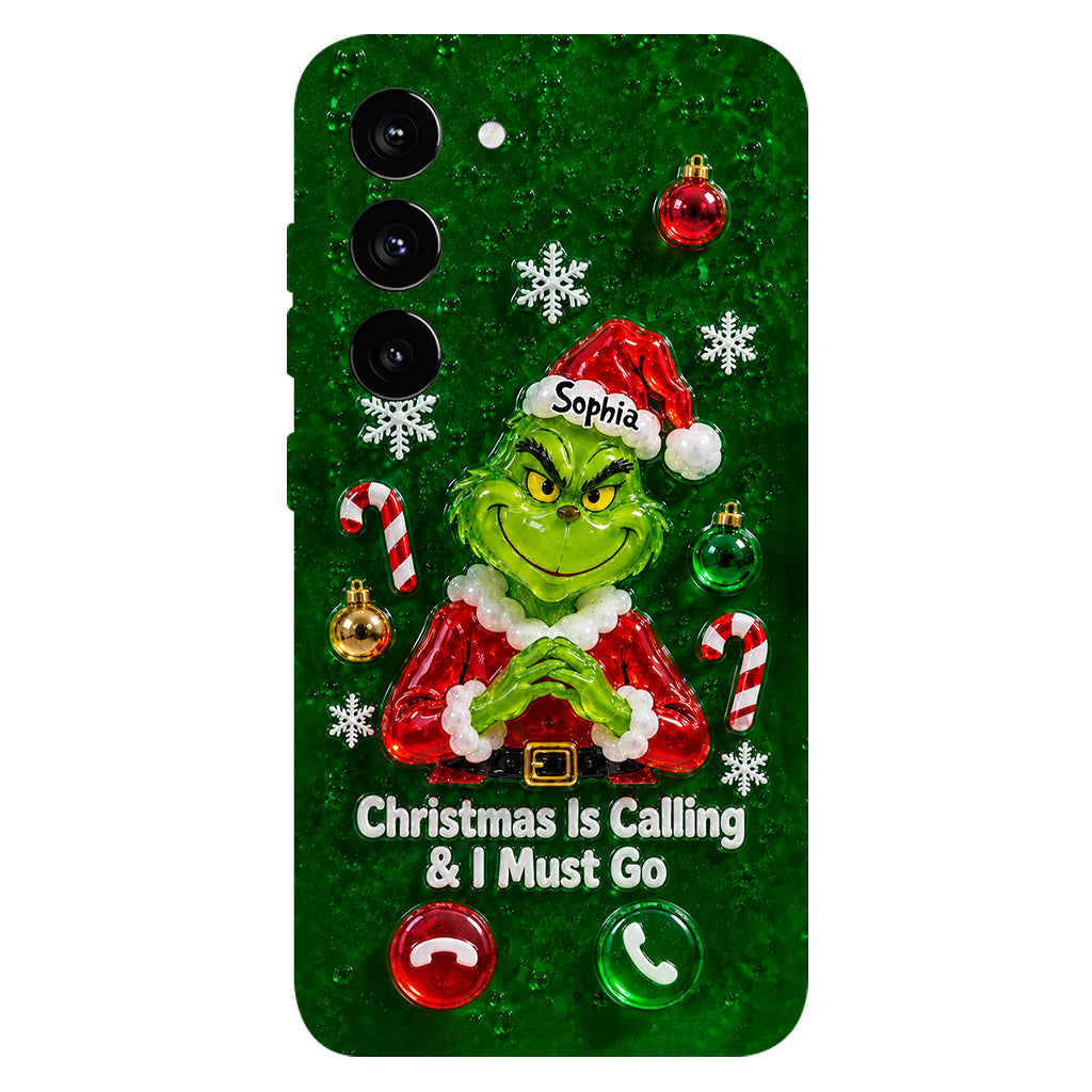 Christmas Is Calling & I Must Go - Personalized Stole Christmas Full Print Phone Case