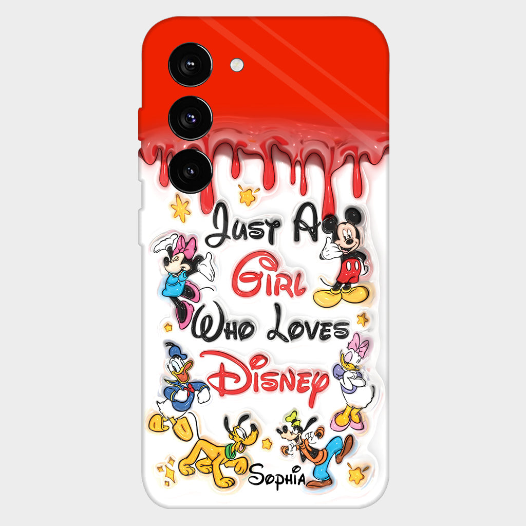 Just A Girl Who Loves Disney - Personalized Mouse Full Print Phone Case