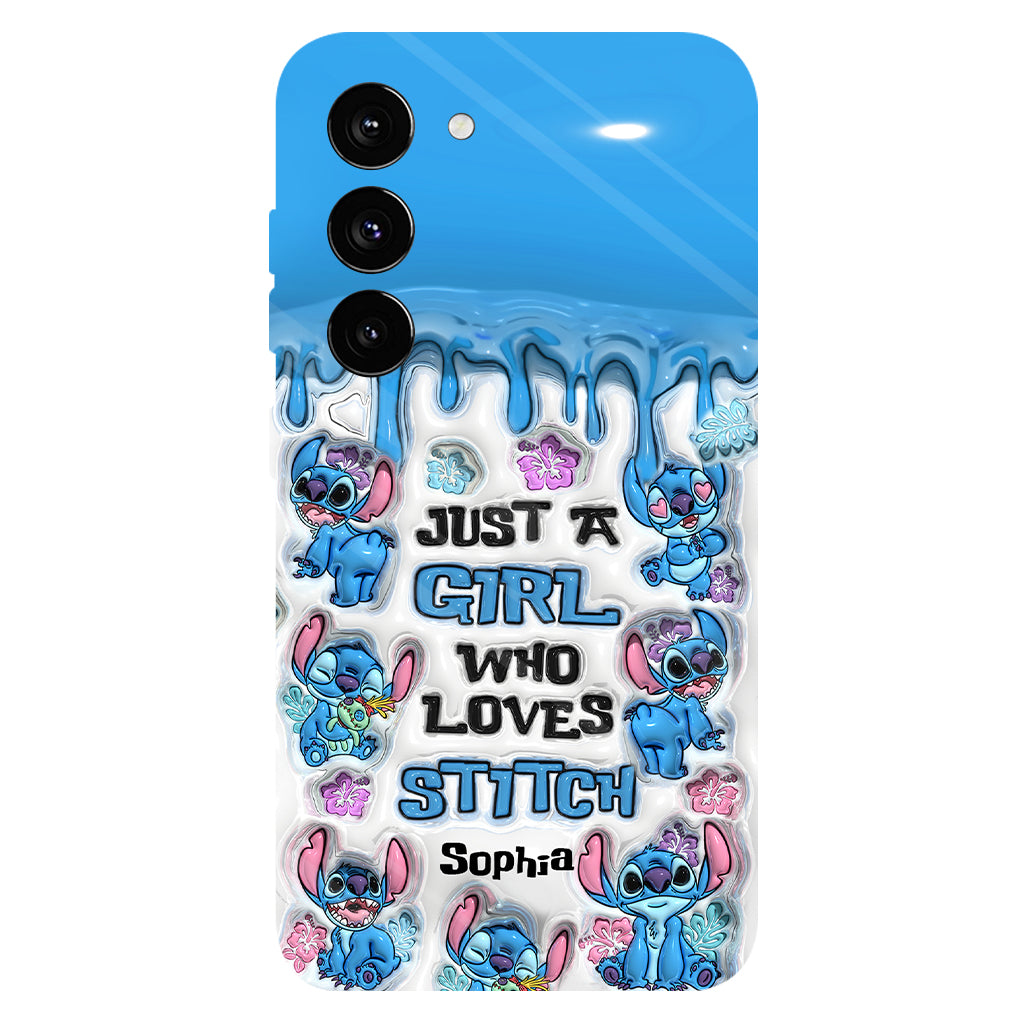 Just A Girl Who Loves Stitch  - Personalized Ohana Full Print Phone Case