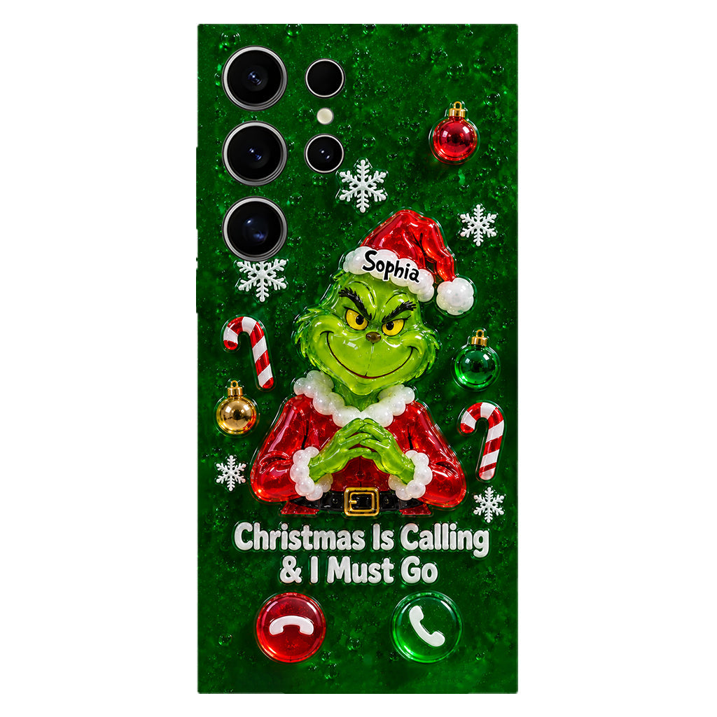 Christmas Is Calling & I Must Go - Personalized Stole Christmas Full Print Phone Case