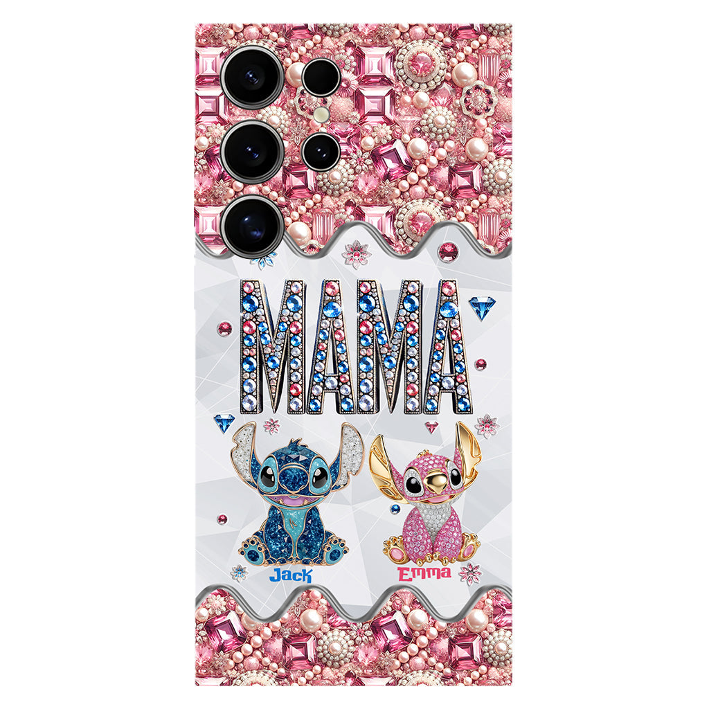 Mama Stitch - Personalized Ohana Full Print Phone Case