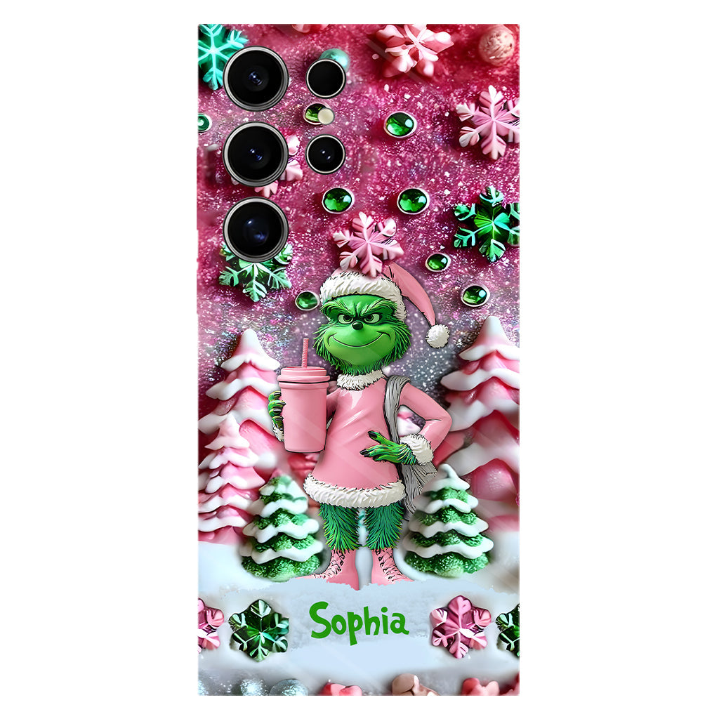 Merry Grinchmas - Personalized Stole Christmas Full Print Phone Case