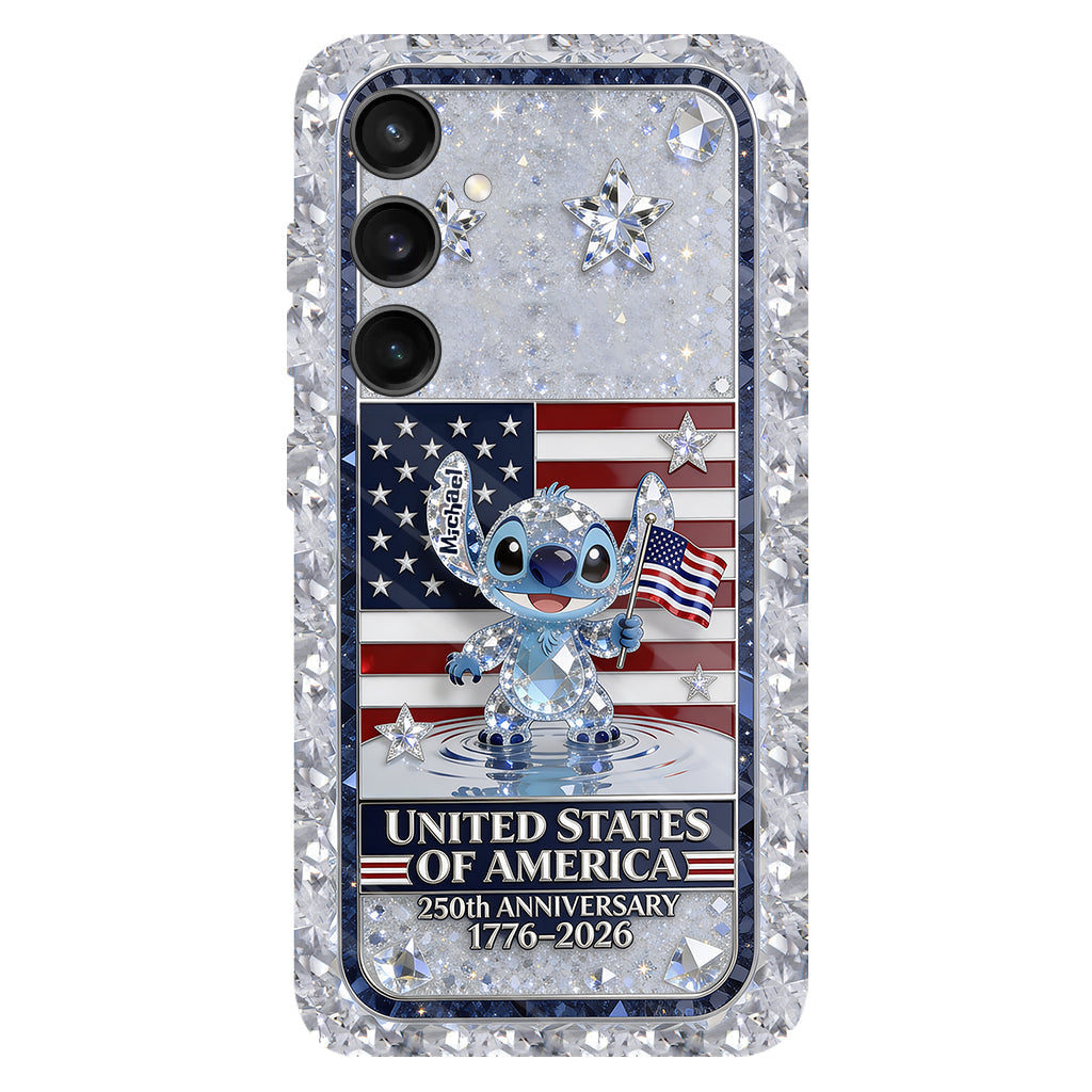 USA 250th Anniversary Cute Cartoon - Personalized Ohana Full Print Phone Case