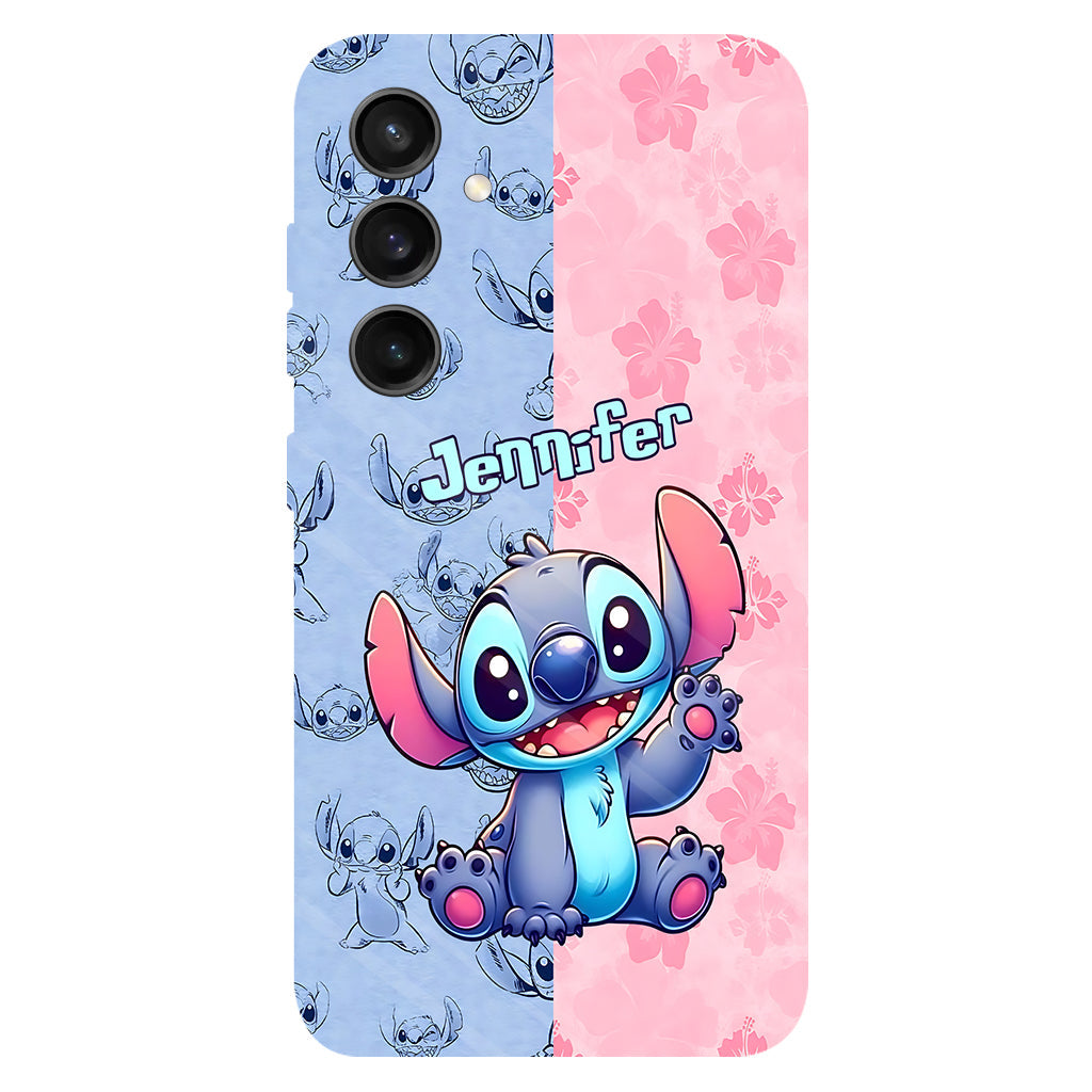 Pink And Blue Ohana - Personalized Ohana Full Print Phone Case