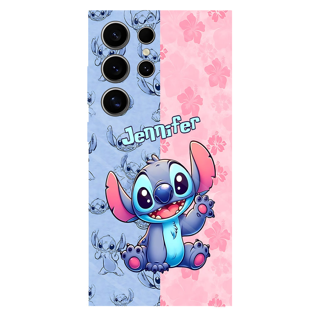 Pink And Blue Ohana - Personalized Ohana Full Print Phone Case