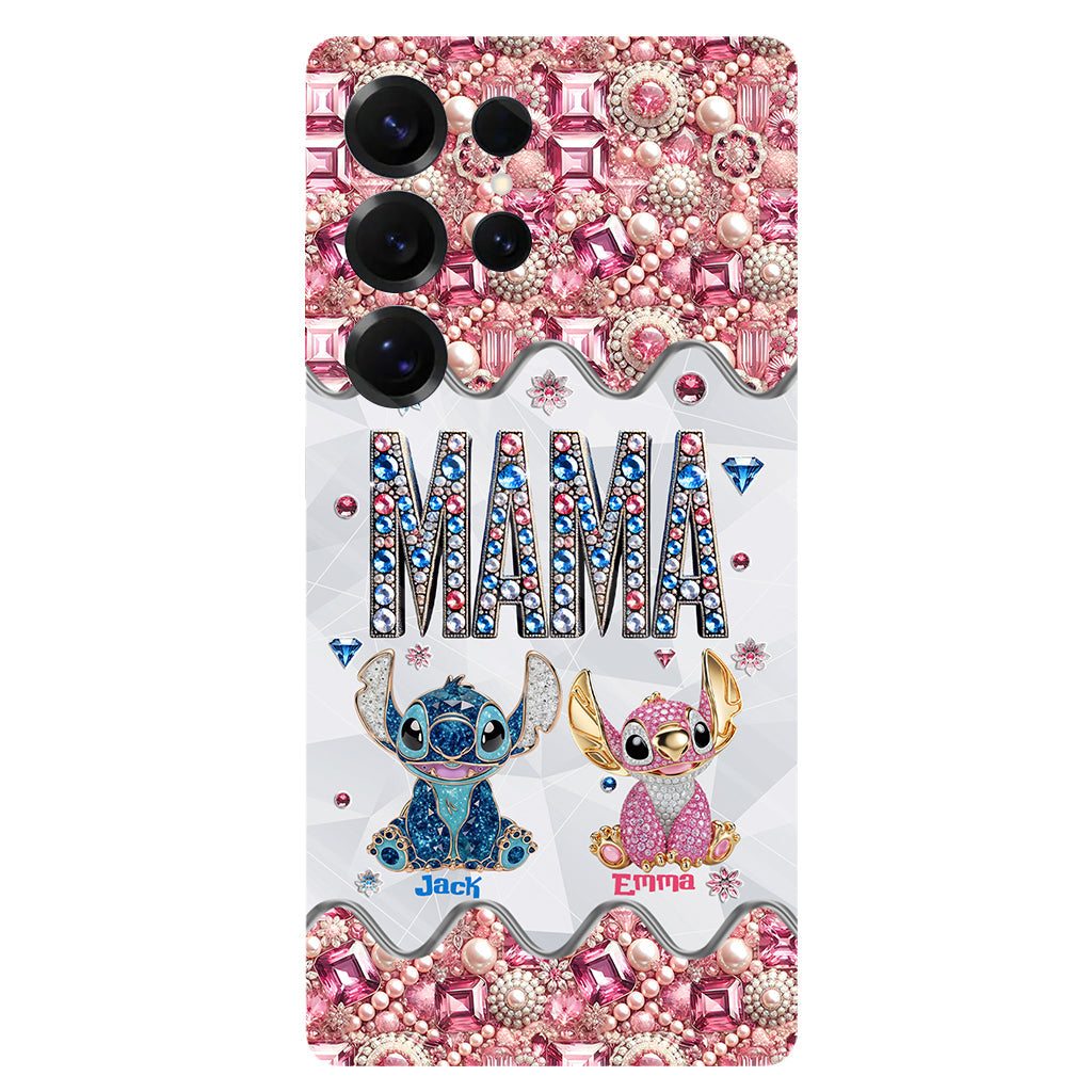 Mama Stitch - Personalized Ohana Full Print Phone Case