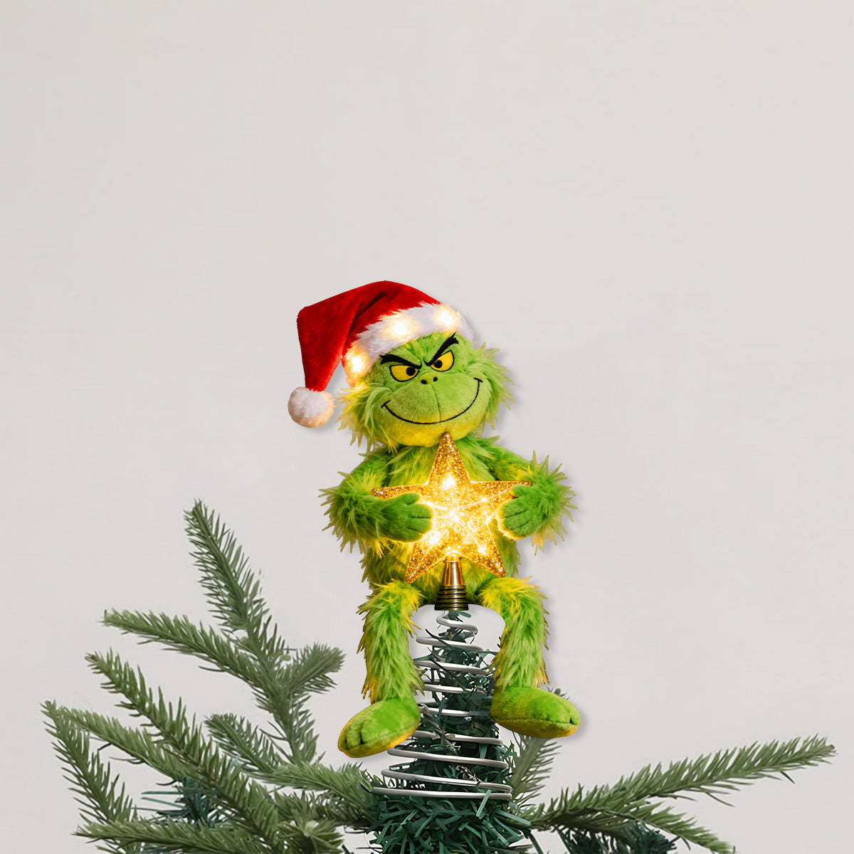 Merry Grinchmas - Stole Christmas LED Light Tree Topper