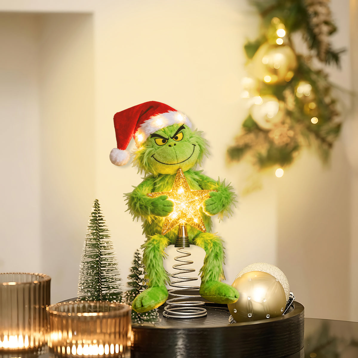 Merry Grinchmas - Stole Christmas LED Light Tree Topper
