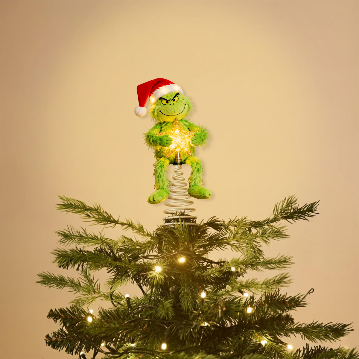 Merry Grinchmas - Stole Christmas LED Light Tree Topper