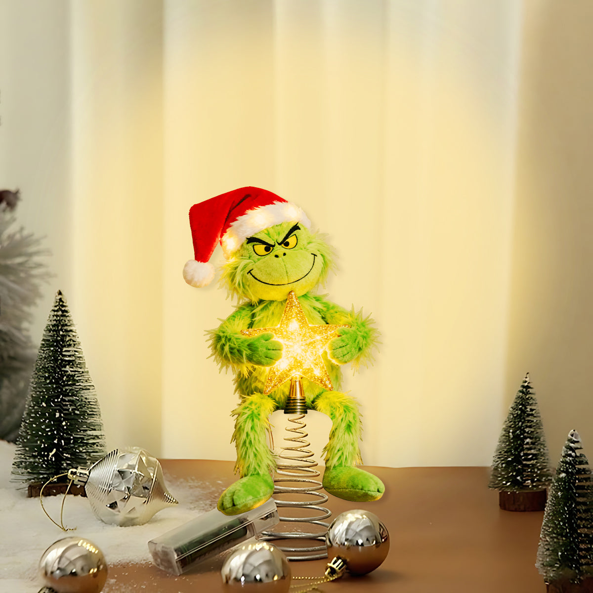 Merry Grinchmas - Stole Christmas LED Light Tree Topper