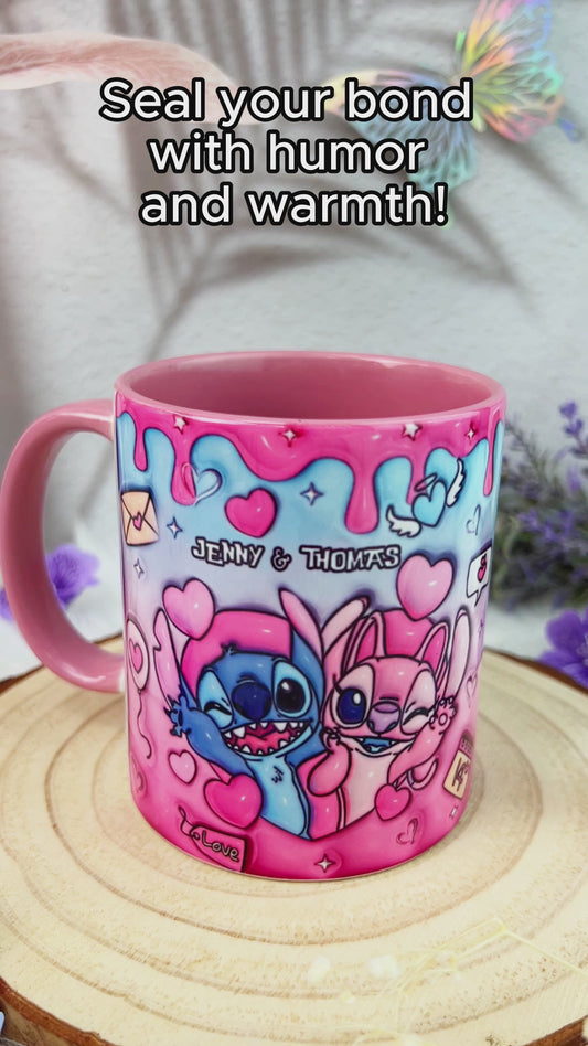 You And Me - Personalized Ohana Accent Mug