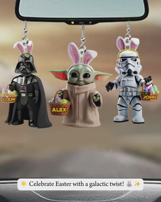 Happy Easter - Personalized The Force Car Ornament